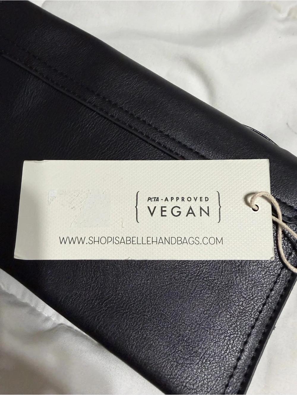Classic Black Vegan Crossbody with Detachable Wristlet